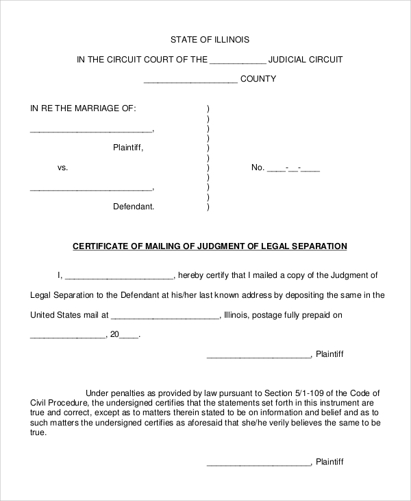 A copy of a Illinois Marriage Annulment