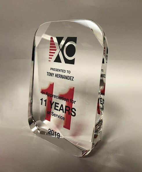 11 year award for a employee service
