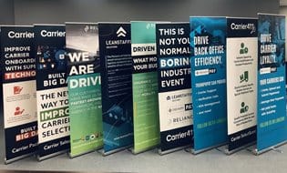 A selection of banner displays