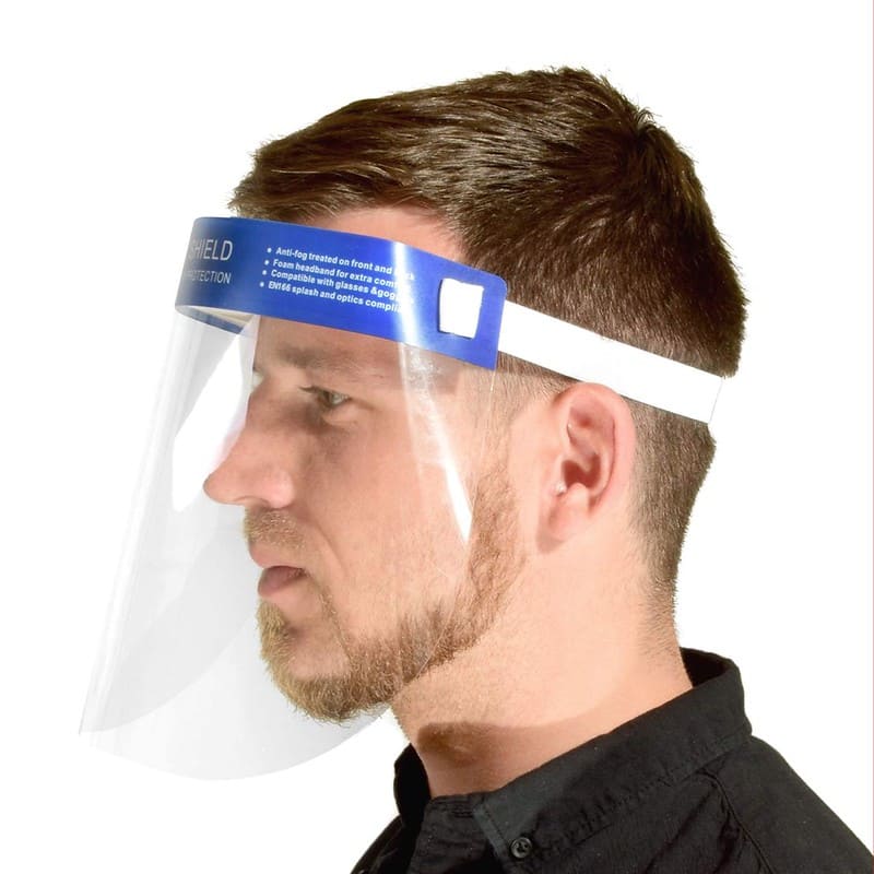 Face Shield to strap on the head
