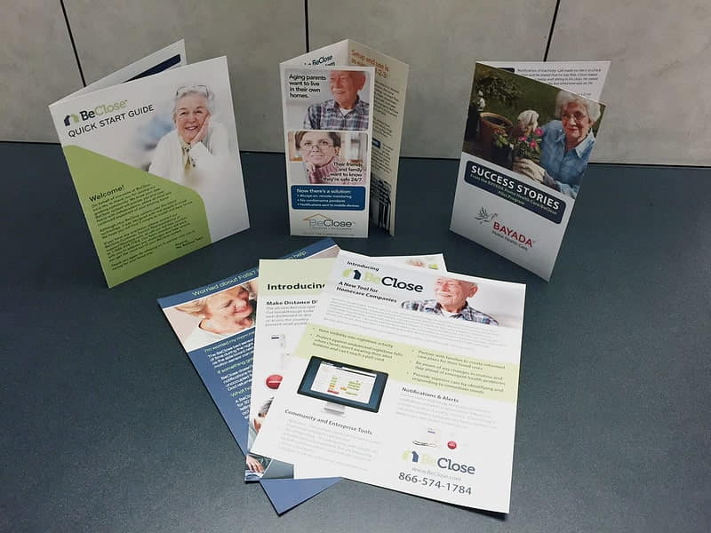 Retirement Community with Brochures, Newsletters, and Fliers