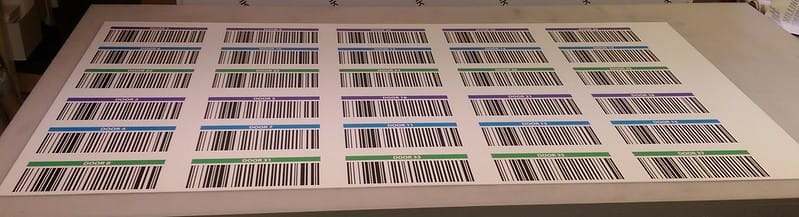 Pick and Pack labels ready for scanning