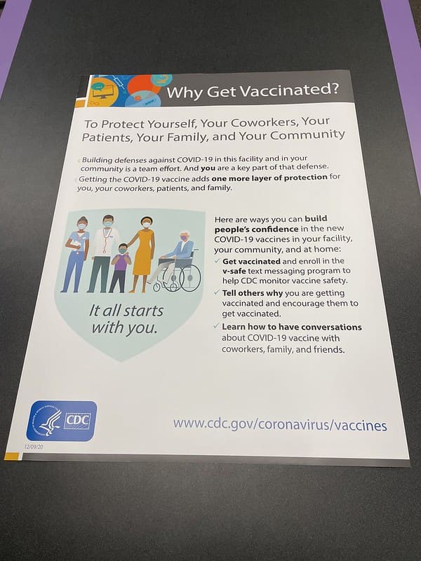 Vaccination Warning Poster